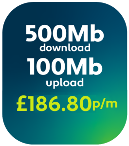 JT One Business Plans - 500Mb/100Mb - £186.80
