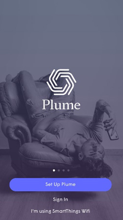 Plume App homescreen